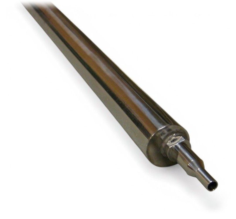 The front end of a suction pyrometer with its radiation shield