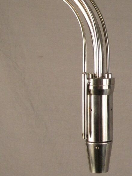 Probe head of the first type, with total pressure tube