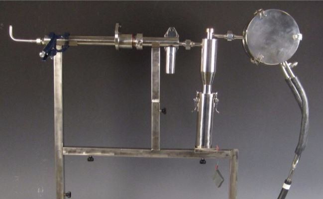 Dust probe with cyclone and filter holder
