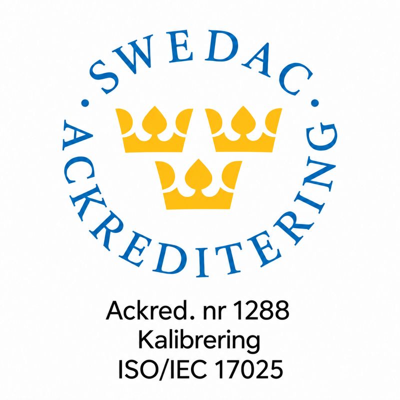 Swedac's accreditation mark for calibration
