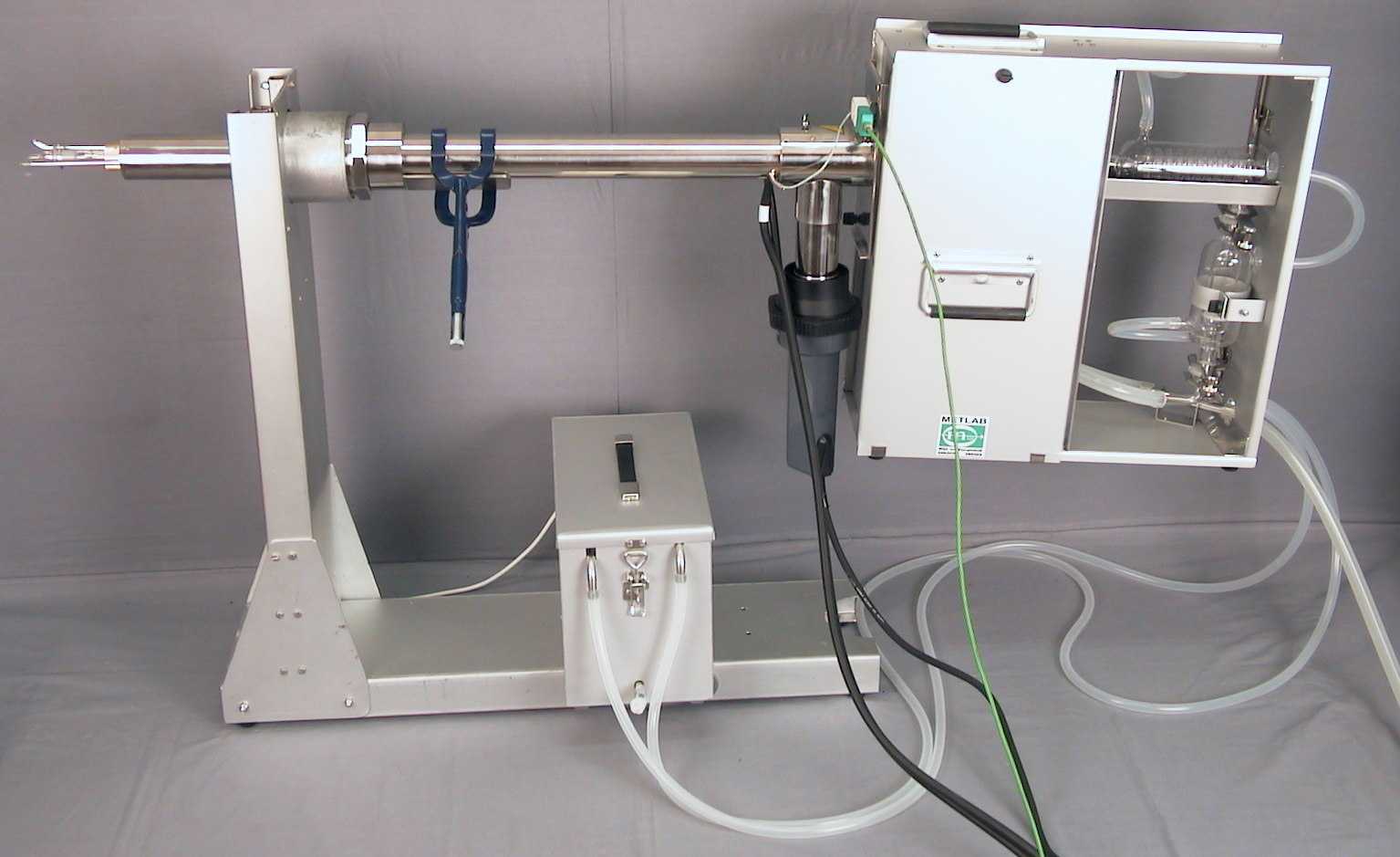 Dioxin probe with cabinet housing filter holder for 120mm flat filter and XAD2 ampoule